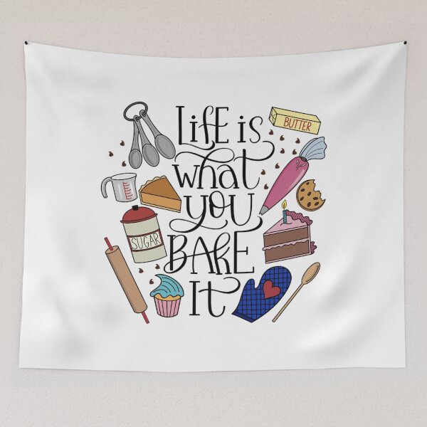 Item preview, Life Is What You Bake It Baking And Dessert Lover Design Apron 	 designed and sold by vquvvsuvxz98.