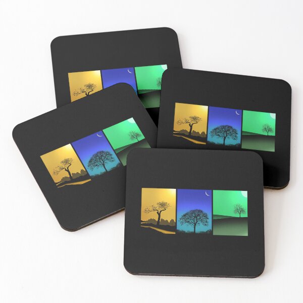 Item preview, Tree Triptych Mark Rogan Transparent	 designed and sold by nhijtsflloc18.