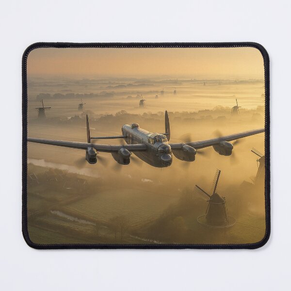 Item preview, Lancaster Bomber Over The Mills designed and sold by Airpower Art.