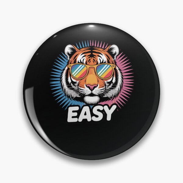Item preview, Easy Tiger Funny Tiger Pun Saying Humor Animal designed and sold by snowry.