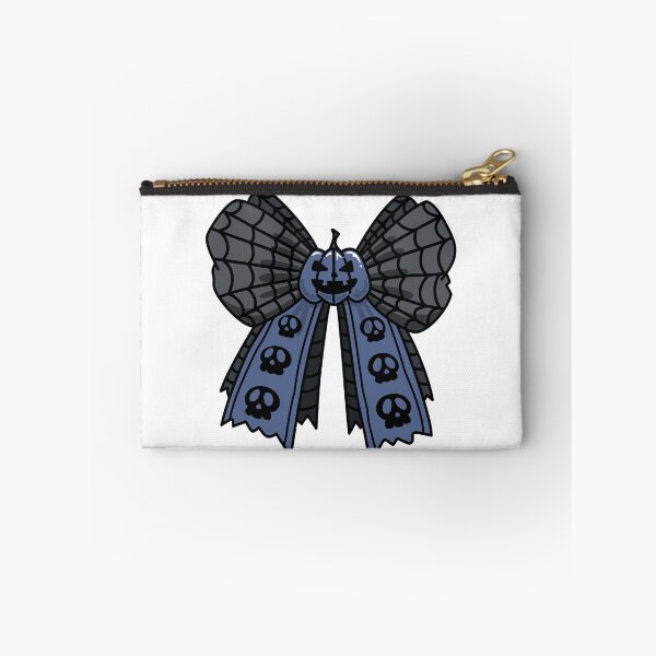 Artikelvorschau, Blaue Halloween-Dekor-Schleife entworfen und verkauft von serenebookworm.