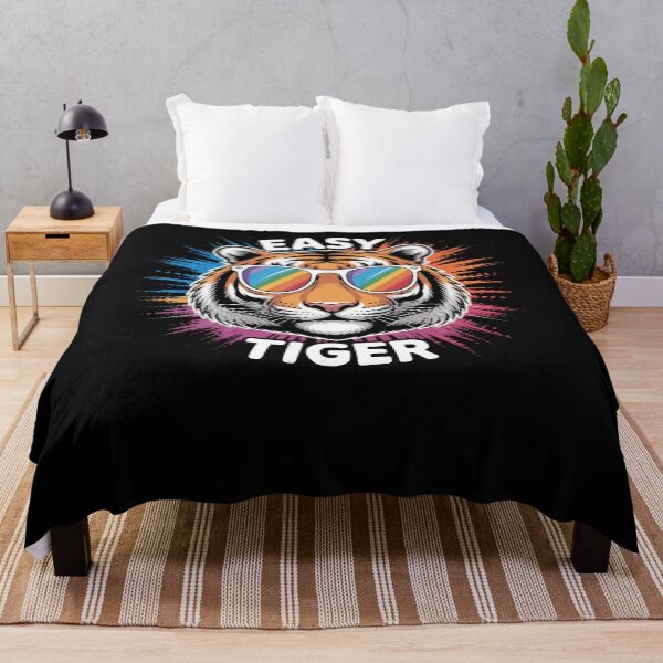 Item preview, Easy Tiger Funny Tiger Pun Saying joke Animal designed and sold by snowry.