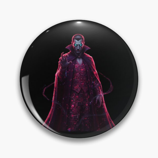 Item preview, Cyberpunk Dracula – Glitched Vampire Horror Art designed and sold by trend-forge.
