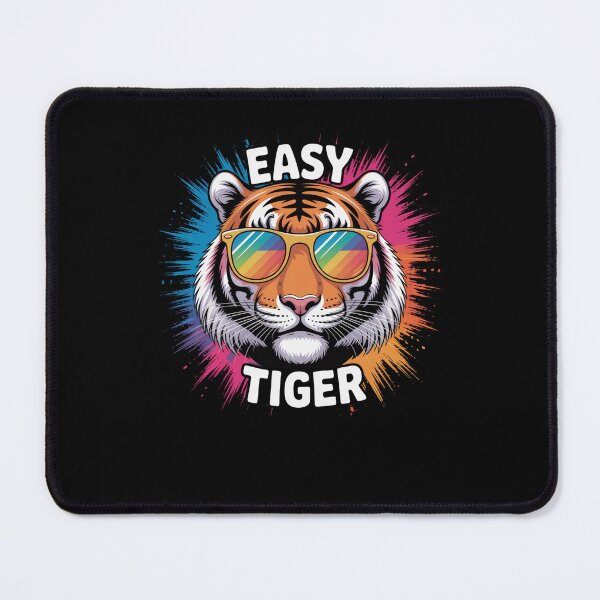 Item preview, Easy Tiger Funny Tiger Pun Saying joke Animal humor designed and sold by snowry.
