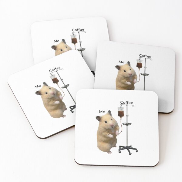 Item preview, My Only Reason to Live: Coffee Infusion (Hamster Edition) designed and sold by AtomaïLuna.