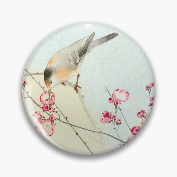 Item preview, Small bird on twig -homage to Koson designed and sold by anni103.