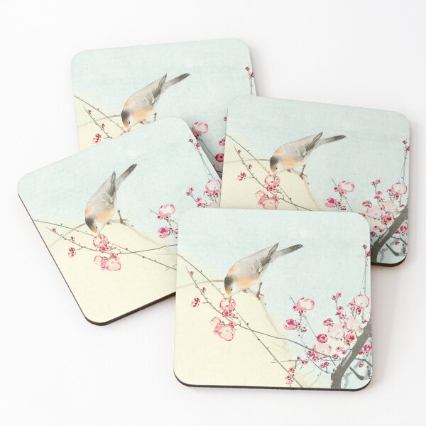 Item preview, Small bird on twig -homage to Koson designed and sold by anni103.