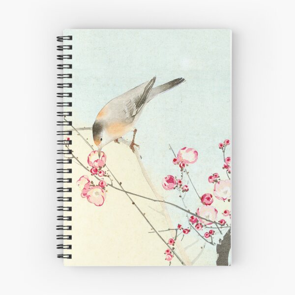 Item preview, Small bird on twig -homage to Koson designed and sold by anni103.