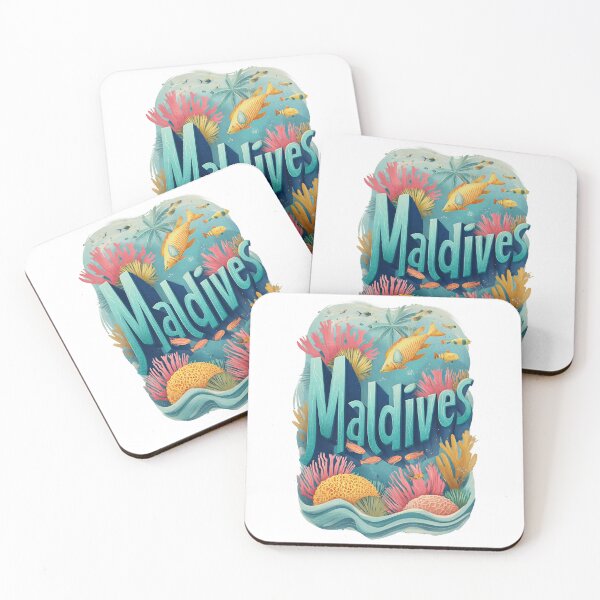 Item preview, Maldives – Colorful Corals & Tropical Fish Design designed and sold by Meiersbeste.