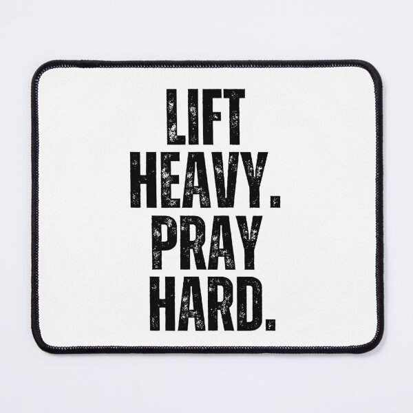 Item preview, Lift Heavy Pray Hard Christian Weight Lifter cool gym designed and sold by snowry.