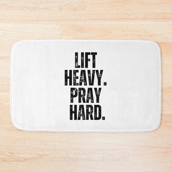 Item preview, Lift Heavy Pray Hard Christian Weight Lifter cool gym designed and sold by snowry.