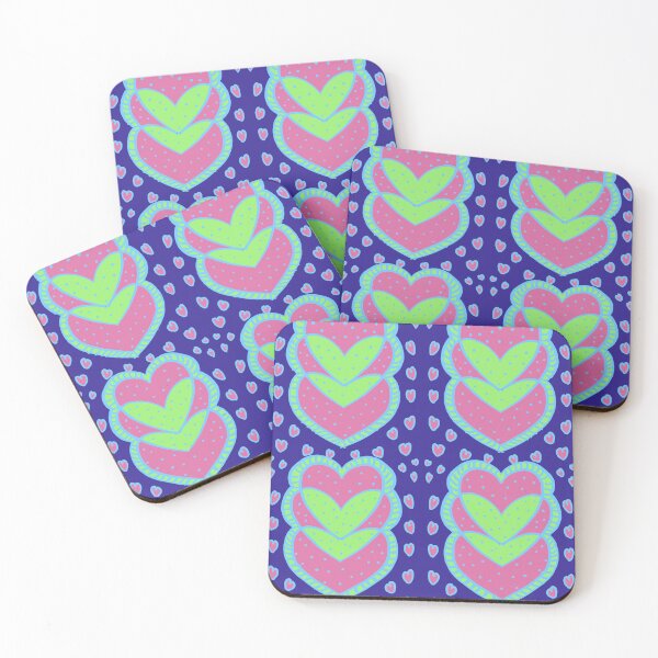 Item preview, Retro Colorful Abstract Heart Pattern designed and sold by Swati's Digital Den.