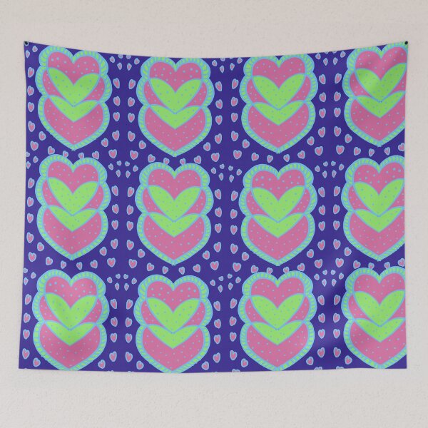 Item preview, Retro Colorful Abstract Heart Pattern designed and sold by Swati's Digital Den.