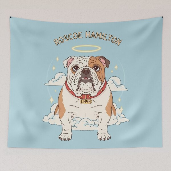 Item preview, Roscoe Lewis Hamilton LH44 F1 Bulldog RIP Memorial Art designed and sold by Studio F1Grid.