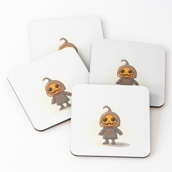 Item preview, Halloween Cute Pumpkin child character art illustration kawaii trick or treat designed and sold by Vintage Designs +.