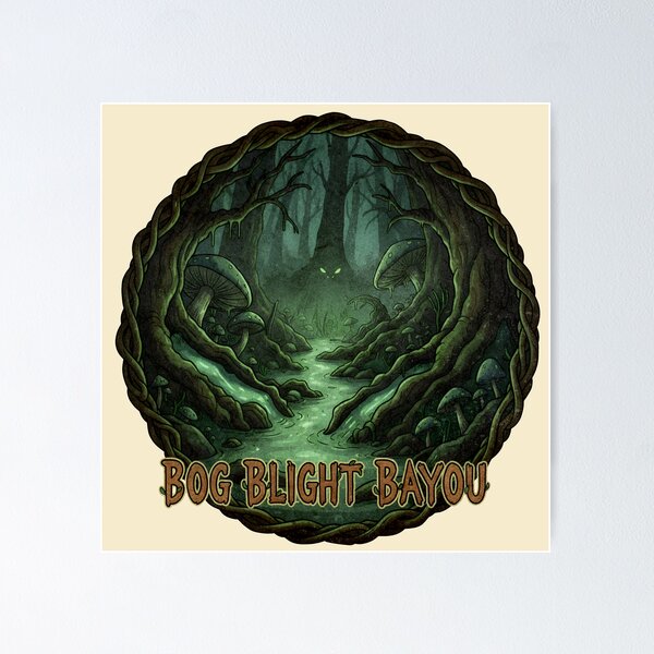 Item preview, Bog Blight Bayou – Haunted Swamp Adventure Design designed and sold by Imaginationbeyond.