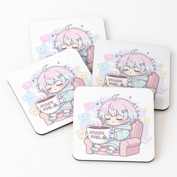 Item preview, Anime Coffee Addict Funny Otaku T-Shirt designed and sold by Happyfreedom.