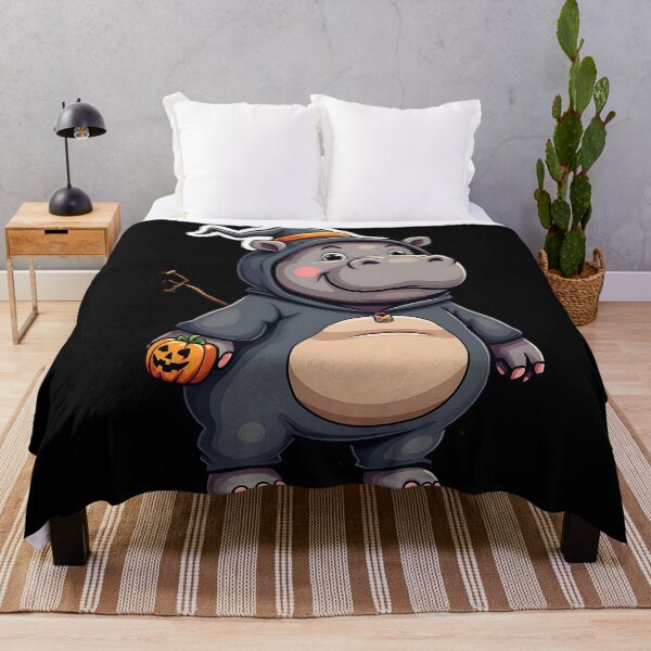 Item preview, Cute Hippo Halloween Devil Costume Funny Spooky Art designed and sold by ArtDesignTp.