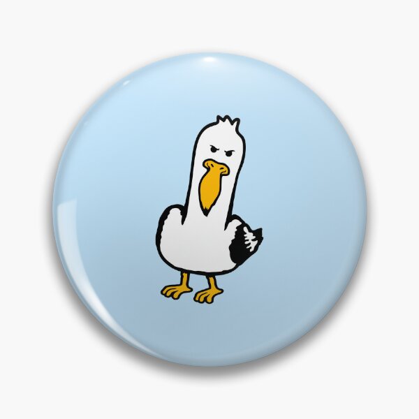 Item preview, Seagull Evil Duck Bird Smile Mean Evil Mad Funny designed and sold by shirt-o-mat.