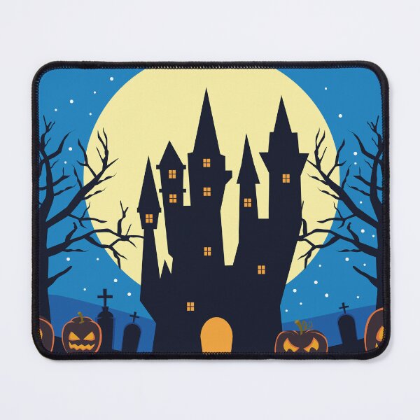 Item preview, Scary Vintage Halloween Haunted House Design designed and sold by petpuppymania.
