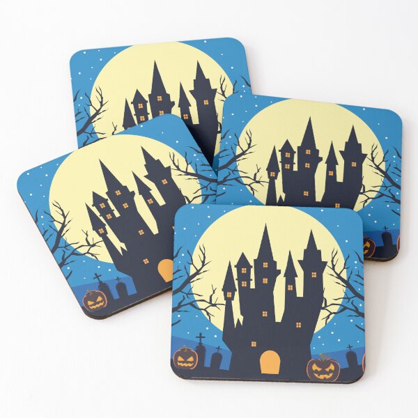 Item preview, Scary Vintage Halloween Haunted House Design designed and sold by petpuppymania.