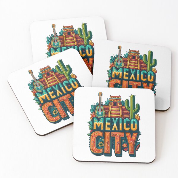 Item preview, Mexico City – Colorful Temple, Cactus & Guitar Design designed and sold by Meiersbeste.