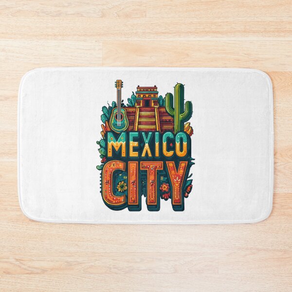 Item preview, Mexico City – Colorful Temple, Cactus & Guitar Design designed and sold by Meiersbeste.