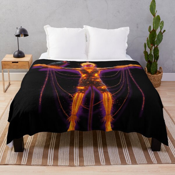 Item preview, Scarecrow Glitch Art – Cyberpunk Halloween Horror designed and sold by trend-forge.