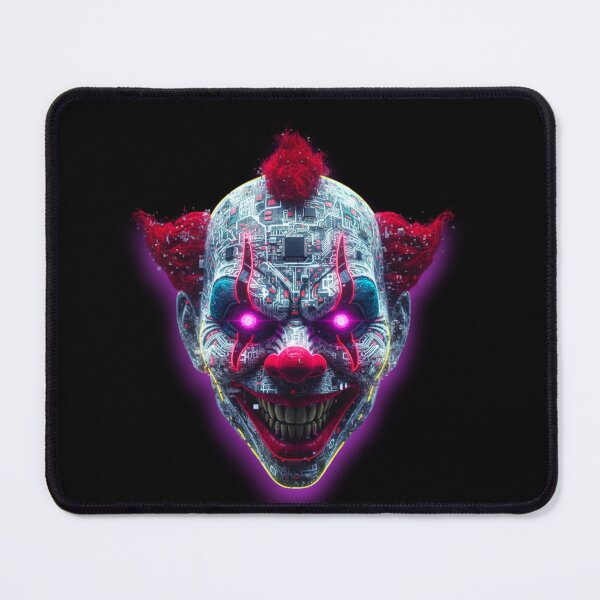 Item preview, Creepy Clown Glitch Art – Cyberpunk Halloween Horror designed and sold by trend-forge.