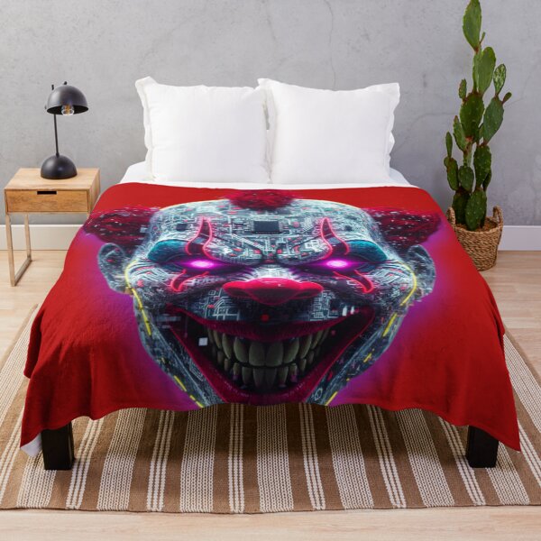 Item preview, Creepy Clown Glitch Art – Cyberpunk Halloween Horror designed and sold by trend-forge.