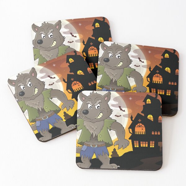 Item preview, Cute vintage Halloween werewolf design designed and sold by petpuppymania.