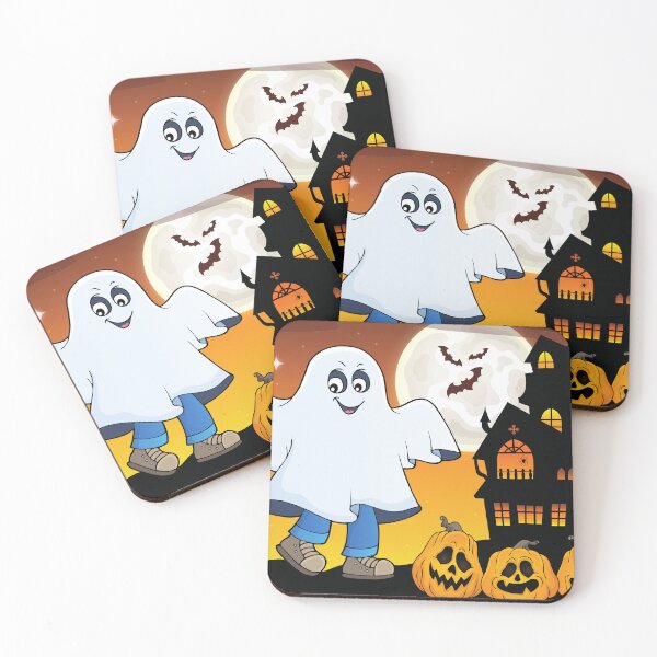 Item preview, Cute vintage Halloween ghost design designed and sold by petpuppymania.