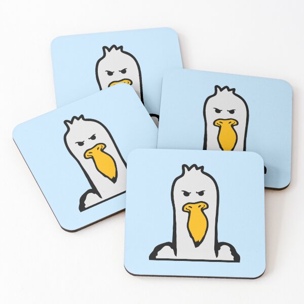 Item preview, Seagull Evil Duck Bird Smile Mean Evil Mad Funny designed and sold by shirt-o-mat.