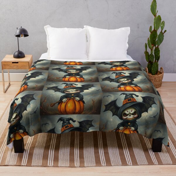 Item preview, Halloween Cute Pumpkin child character art illustration kawaii trick or treat designed and sold by Vintage Designs +.