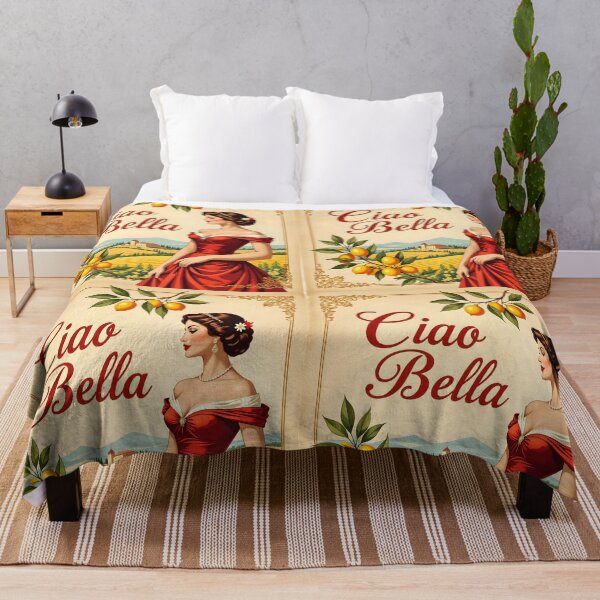 Item preview, Ciao Bella – Dama toscana vintage con limones y paisaje designed and sold by EmeraldeaArt.