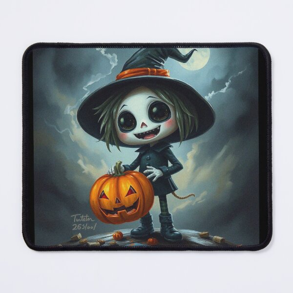 Item preview, Halloween Cute Pumpkin child character art illustration kawaii trick or treat designed and sold by Vintage Designs +.