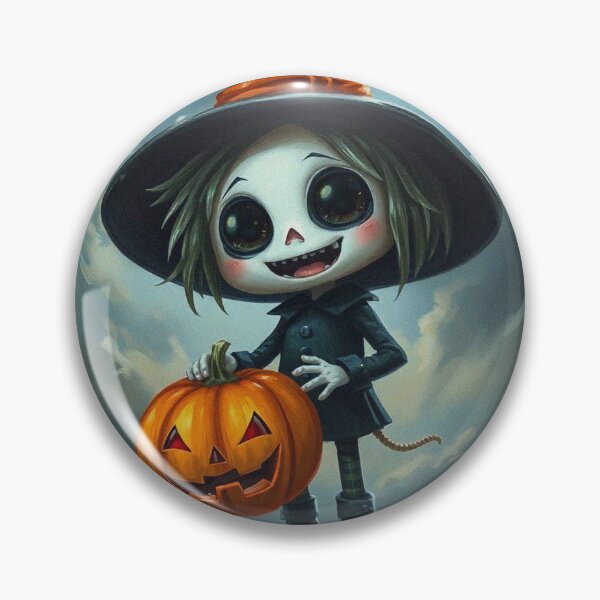Item preview, Halloween Cute Pumpkin child character art illustration kawaii trick or treat designed and sold by Vintage Designs +.