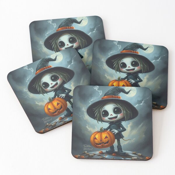 Item preview, Halloween Cute Pumpkin child character art illustration kawaii trick or treat designed and sold by Vintage Designs +.
