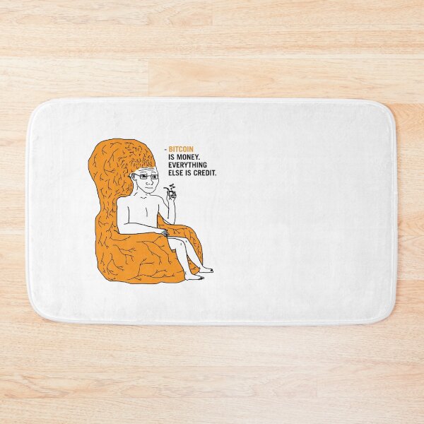 Item preview, Big Brain Wojak Bitcoin Quotes Meme designed and sold by CyberRex.