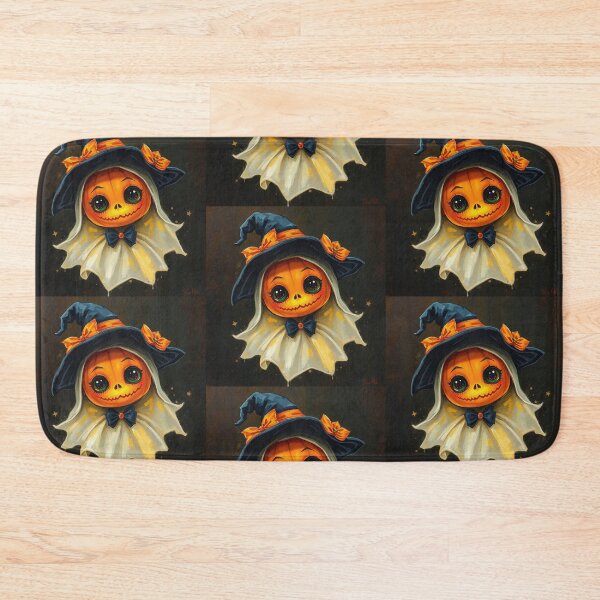 Item preview, Halloween Cute Pumpkin child character art illustration kawaii trick or treat designed and sold by Vintage Designs +.