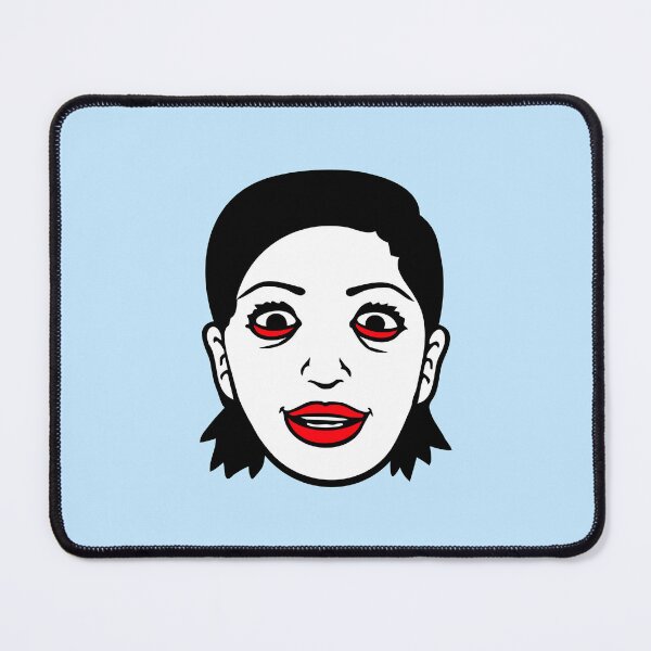 Item preview, Crazy Girl Mean Face Mad Maniac Laugh Eyes Weird designed and sold by shirt-o-mat.