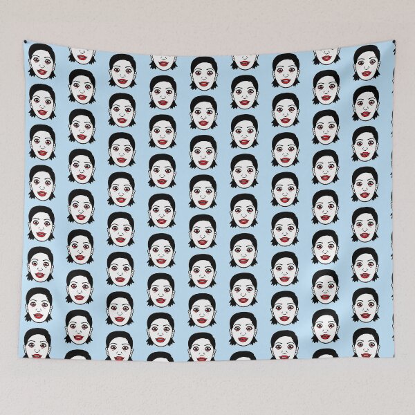 Item preview, Crazy Girl Mean Face Mad Maniac Laugh Eyes Weird designed and sold by shirt-o-mat.