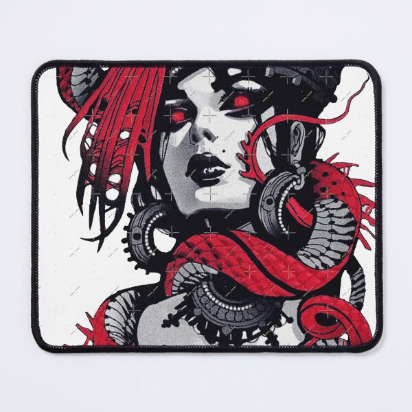 Item preview, Gothic Medusa Red Snake Design designed and sold by MargieSommer.