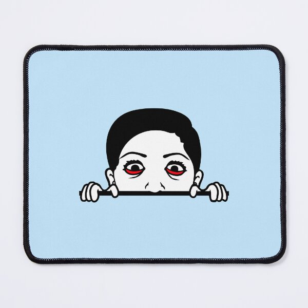 Item preview, Crazy Girl Hiding Mean Face Mad Maniac Eyes Weird designed and sold by shirt-o-mat.