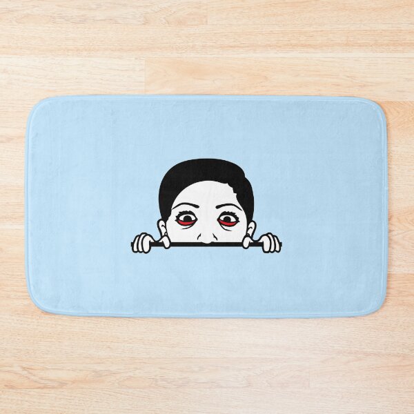 Item preview, Crazy Girl Hiding Mean Face Mad Maniac Eyes Weird designed and sold by shirt-o-mat.