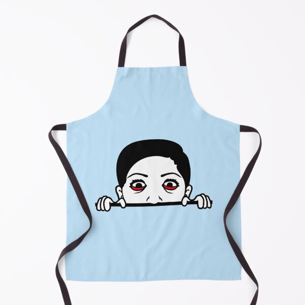 Item preview, Crazy Girl Hiding Mean Face Mad Maniac Eyes Weird designed and sold by shirt-o-mat.