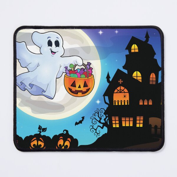 Item preview, Vintage Halloween Haunted House Ghost Design designed and sold by petpuppymania.