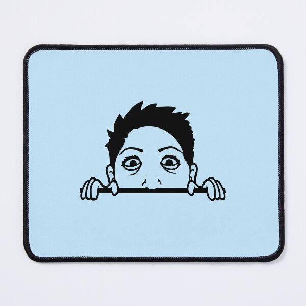Item preview, Crazy Girl Hiding Mean Face Mad Maniac Eyes Weird designed and sold by shirt-o-mat.