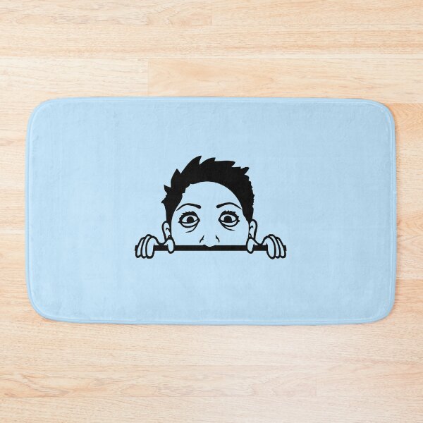 Item preview, Crazy Girl Hiding Mean Face Mad Maniac Eyes Weird designed and sold by shirt-o-mat.