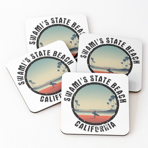 Item preview, Swami's State Beach - California (with Black Lettering) designed and sold by VelvetRoom.
